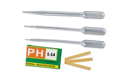 Pipetter och pH-papper