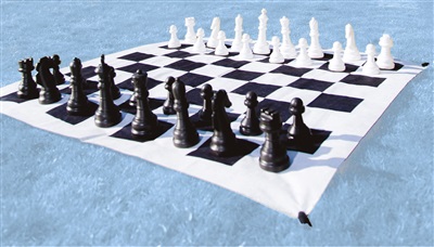 Trädgård schack spel
