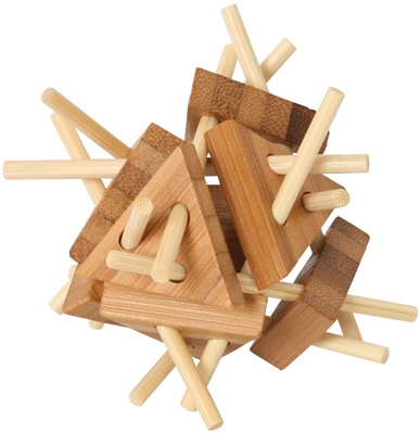 Triangulerade / trianglar - Bambu IQ-pussel
