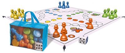 utomhus ludo-spel