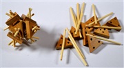 Triangulerade / trianglar - Bambu IQ-pussel