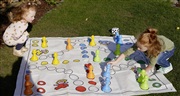 utomhus ludo-spel