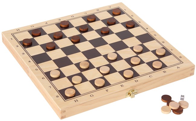 3 spel i ett - Schack - Checkers/Dam - Backgammon 3 spel i ett - Schack - Checkers/Dam - Backgammon