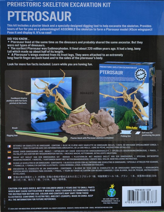 Gräva ut en Pteranodon dinosaurie Gräva ut en Pteranodon dinosaurie