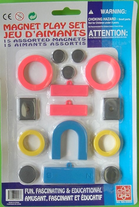 Magnetkit med 15 små magneter Magnetkit med 15 små magneter